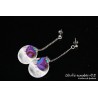 Boucles d'oreilles pendantes colorées 02