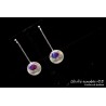 Boucles d'oreilles pendantes colorées 02