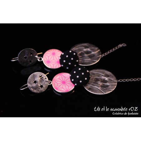 Boucles d'oreilles longues Funambule / PROS