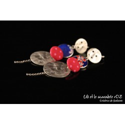 Boucles d'oreilles longues Funambule / PROS