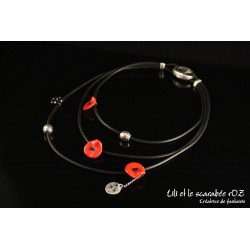 Collier double rang Poppy